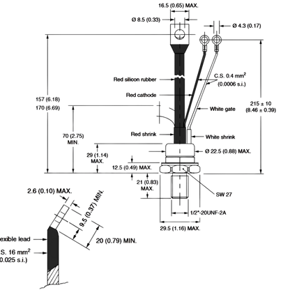 Tiristor De Rosca 81RIA80 800V 80A