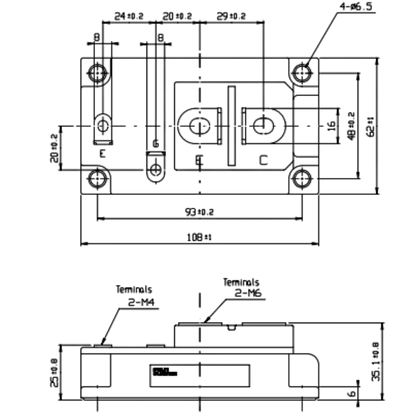 Módulo IGBT 1mbi400s-120 1200V 400A