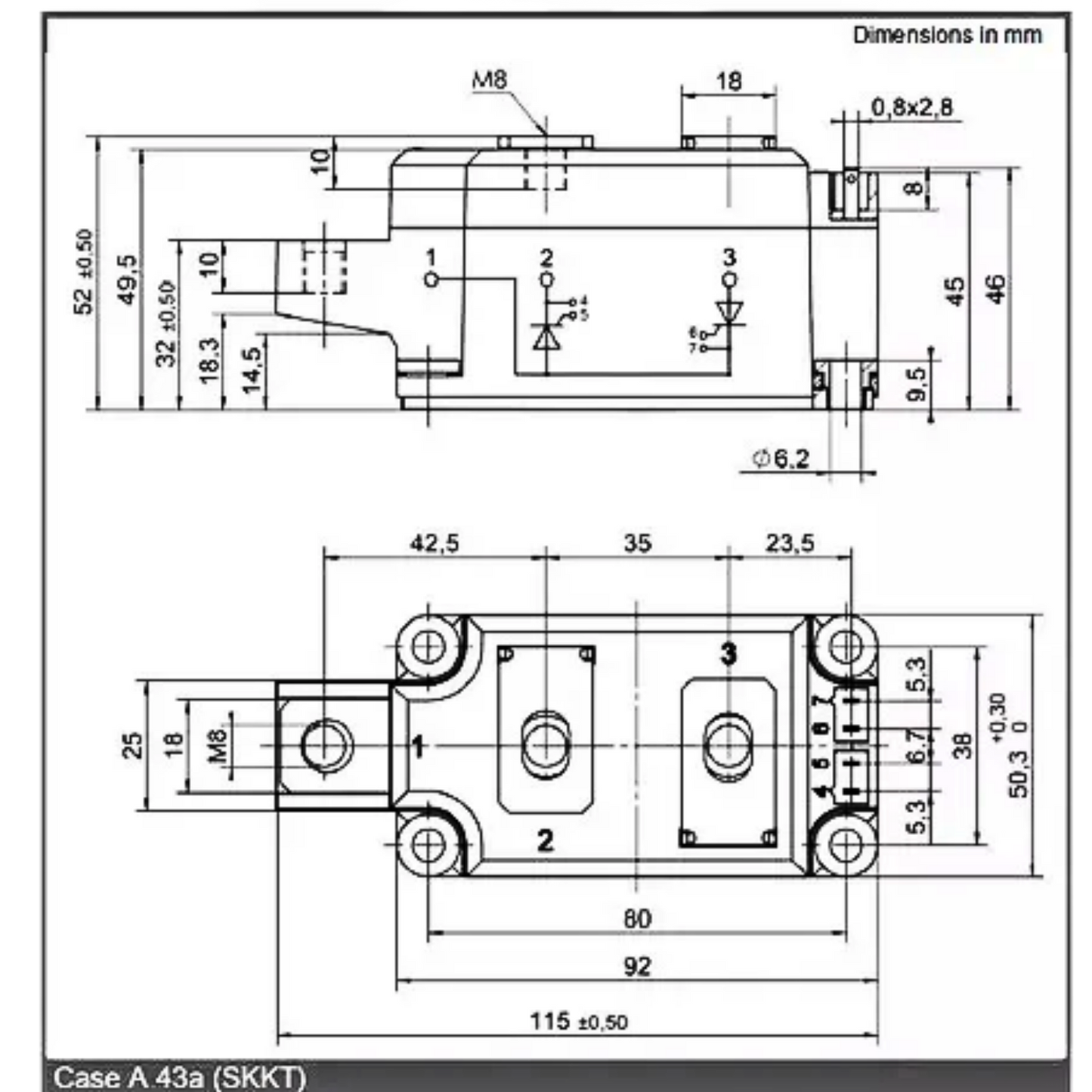 Módulo Tiristor SKKT273/16E 1600V 274A