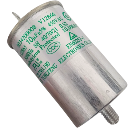 Capacitor De Partida 10uF 450V 43x65mm (Fast-on)