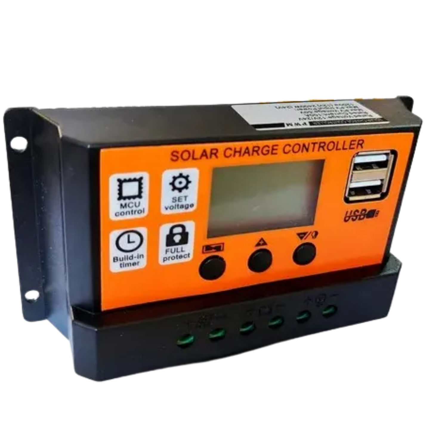 Controlador De Carga Painel Pwm Usb Lcd Display 12/24V 100A