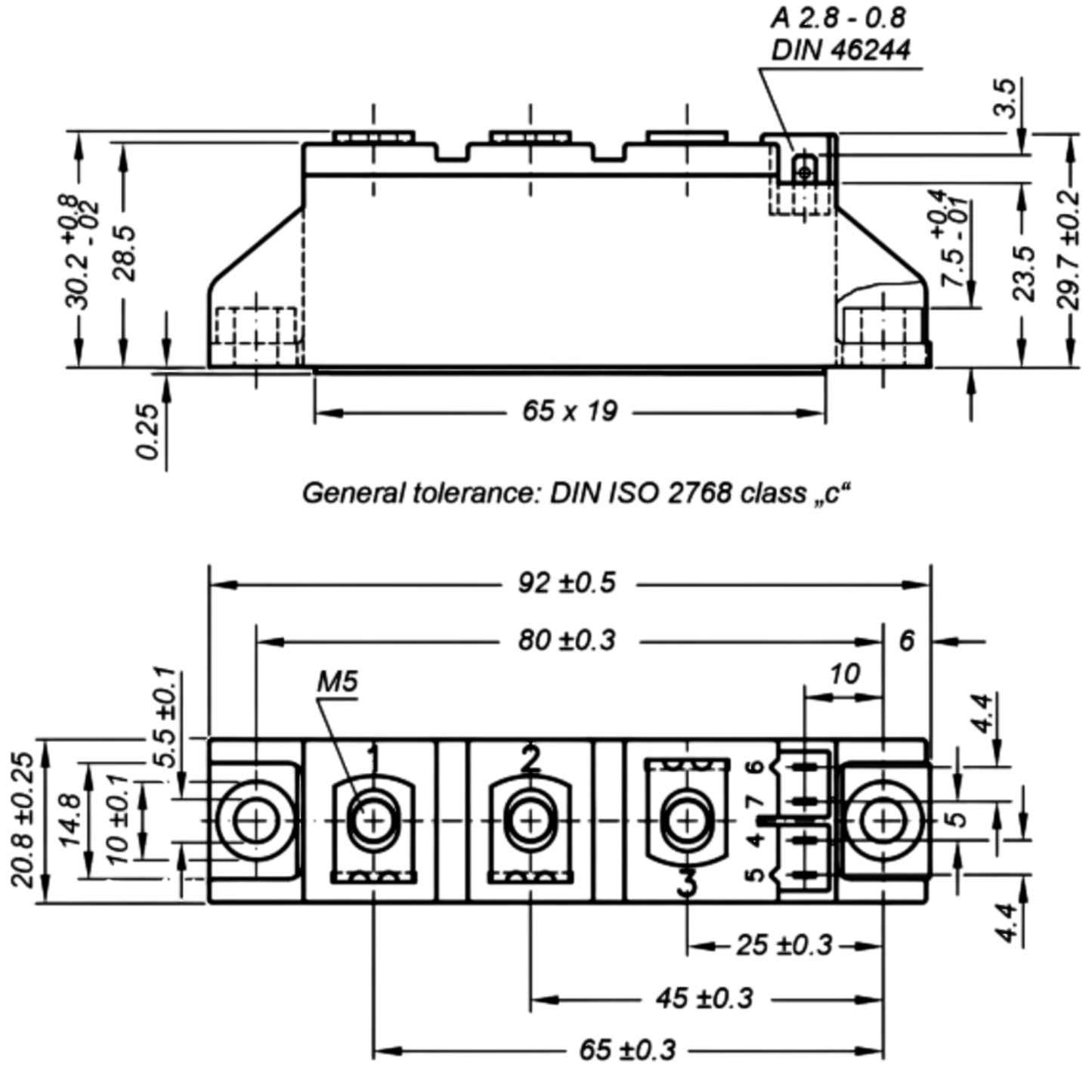 Módulo IGBT ESC100NC60SN 1600V 100A