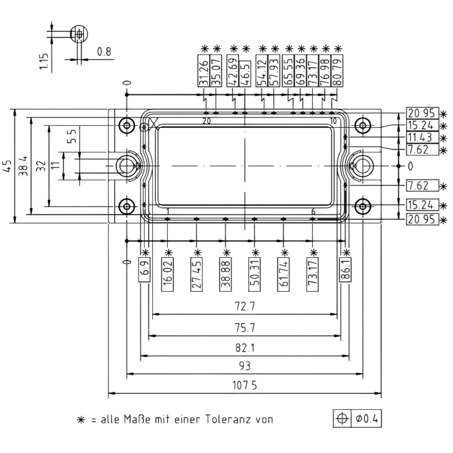 Módulo IGBT FP25R12KT3 1200V 25A