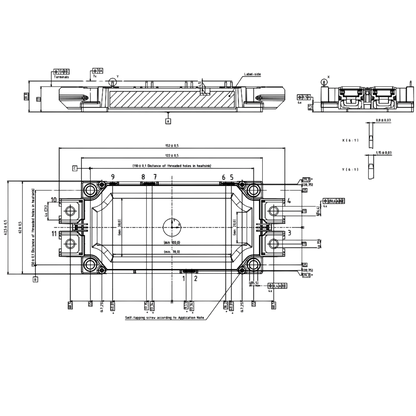 Módulo IGBT FF600R17ME4 1700V 600A