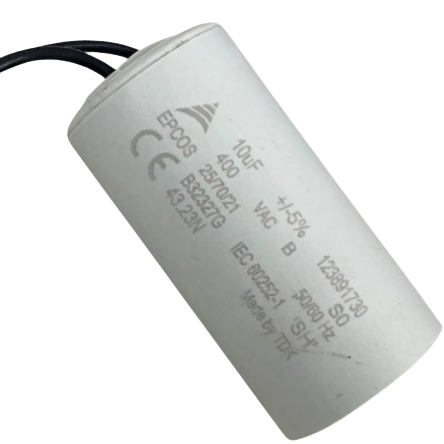 Capacitor De Partida 10uF 400V 35x60mm (2Fios)