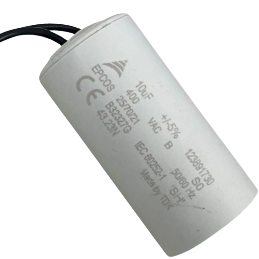 Capacitor De Partida 10uF 400V 35x60mm (2Fios)