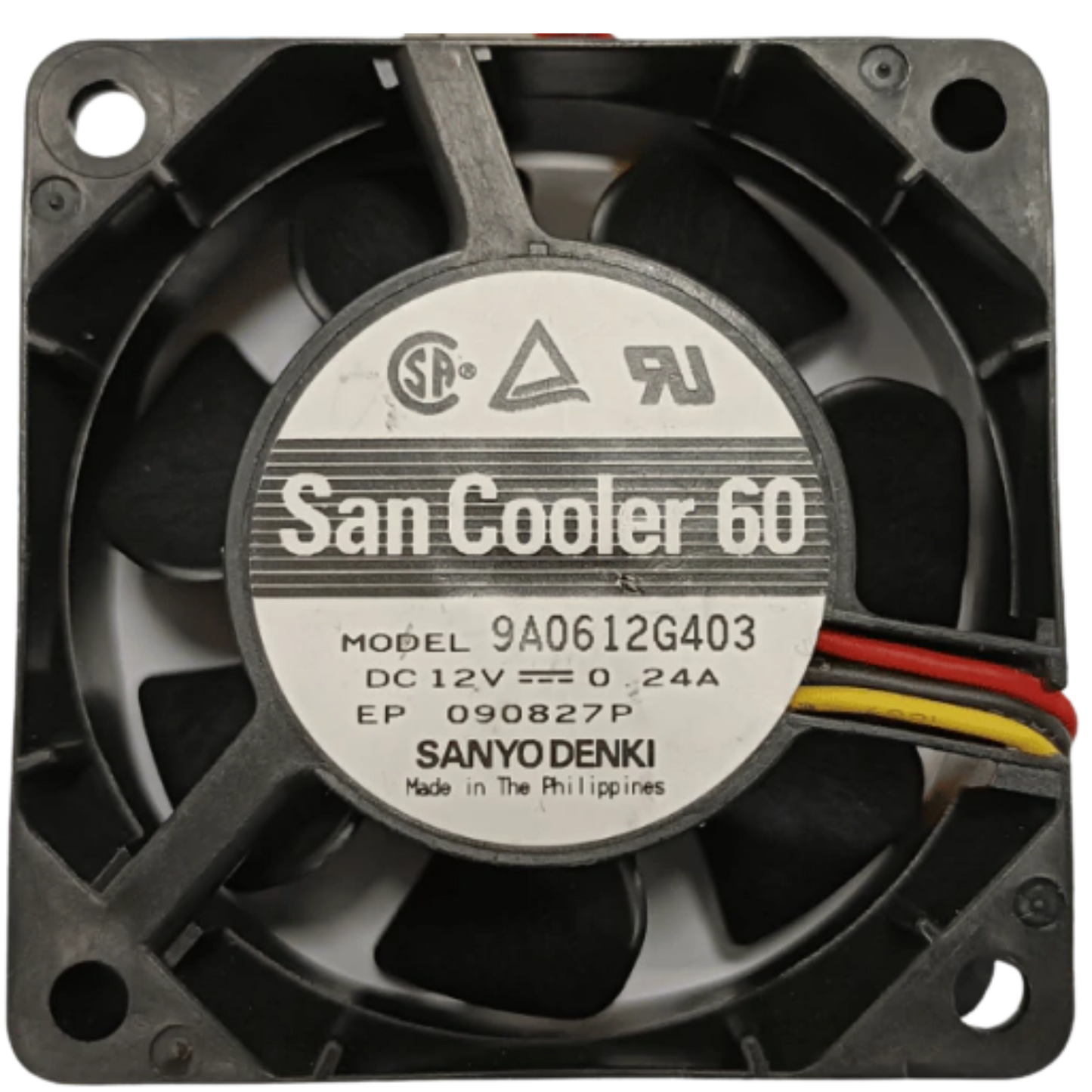 Microventilador 9A0612G403 12VDC 0,24A 60x60x25mm