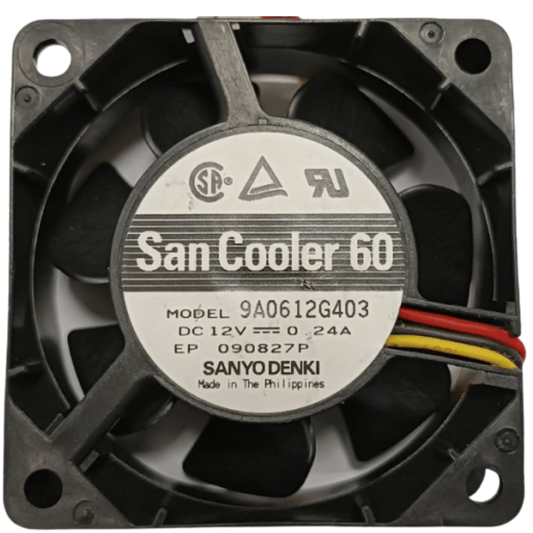 Microventilador 9A0612G403 12VDC 0,24A 60x60x25mm