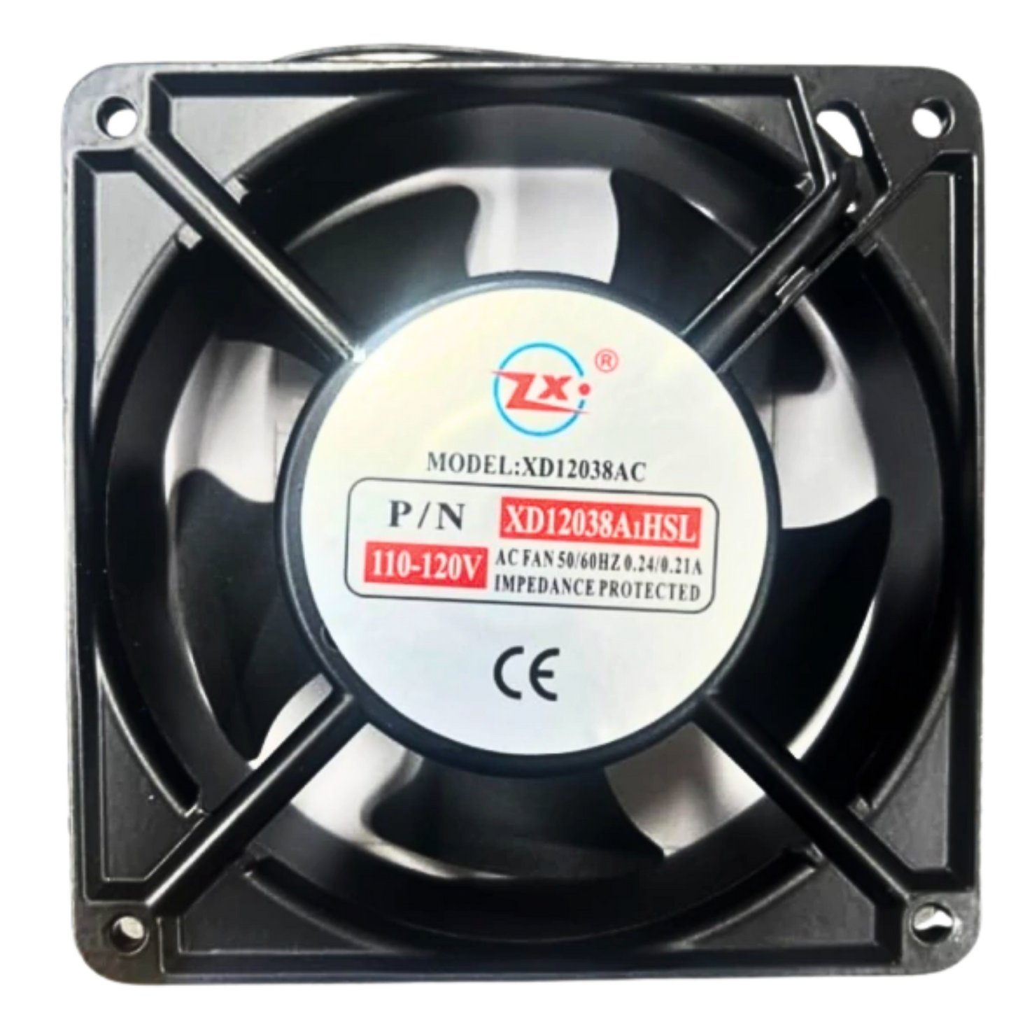 Microventilador XD12038A1HSL 110/220VAC 0,24/0,21A 120x120x38mm