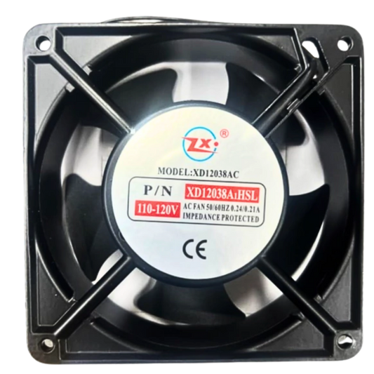 Microventilador XD12038A1HSL 110/220VAC 0,24/0,21A 120x120x38mm