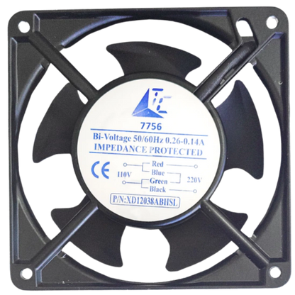 Microventilador XD12038ABHSL 110/220VAC 0,26/0,14A 120x120x38mm