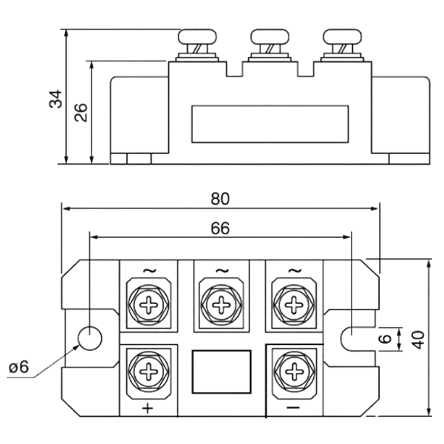 Ponte Retificadora MDS100A1600V 1600V 100A