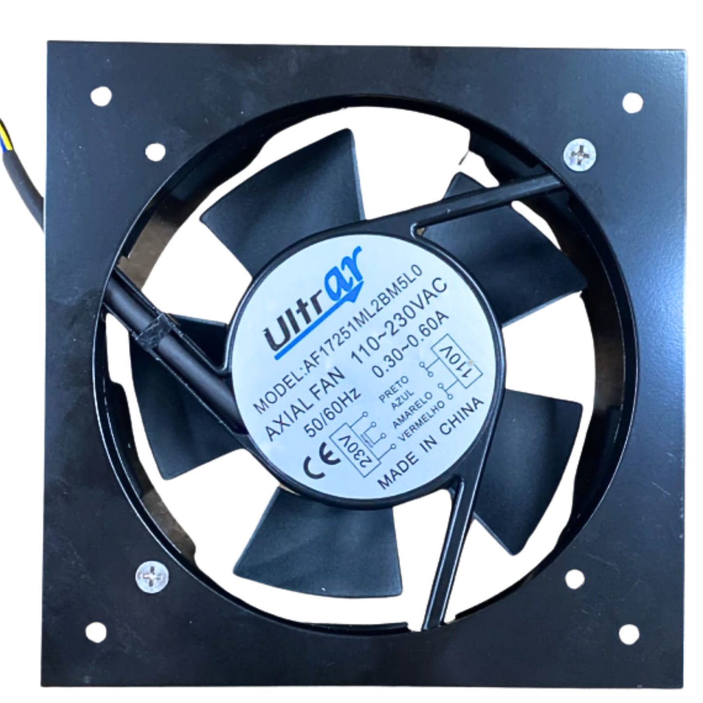 Microventilador AF17251ML2BM5L0 110-230VAC 0,3-0,60A 170x150x51mm