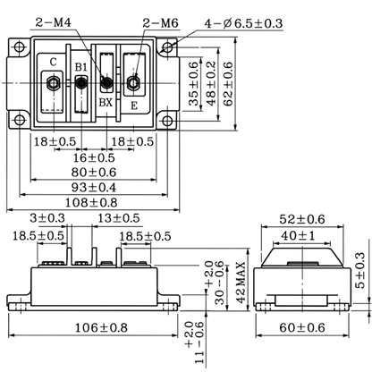 Módulo IGBT MG400H1FL1 400V 550V