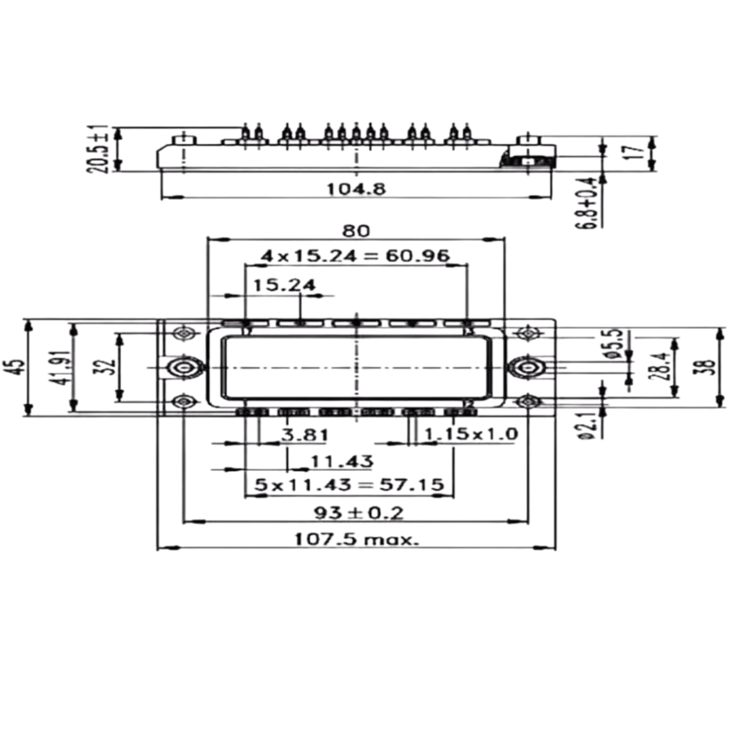 Módulo IGBT BSM50GX120DN2 1200V 50A
