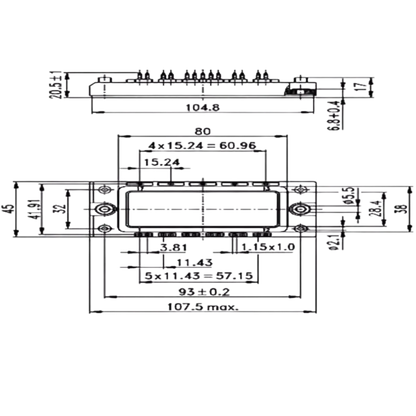 Módulo IGBT BSM50GX120DN2 1200V 50A