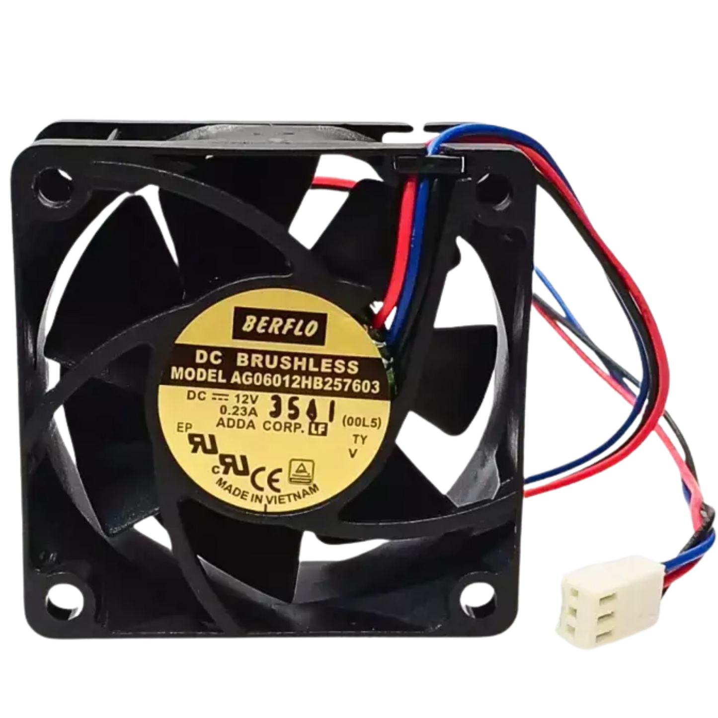 Microventilador AG06012HB257603 12VDC 0,23A 60x60x25mm