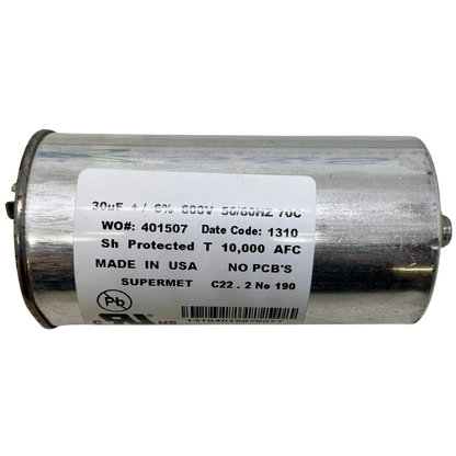 Capacitor De Partida 30uF 600V 66x122mm (Fast-on)