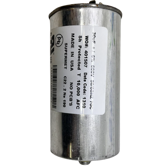 Capacitor De Partida 30uF 600V 66x122mm (Fast-on)