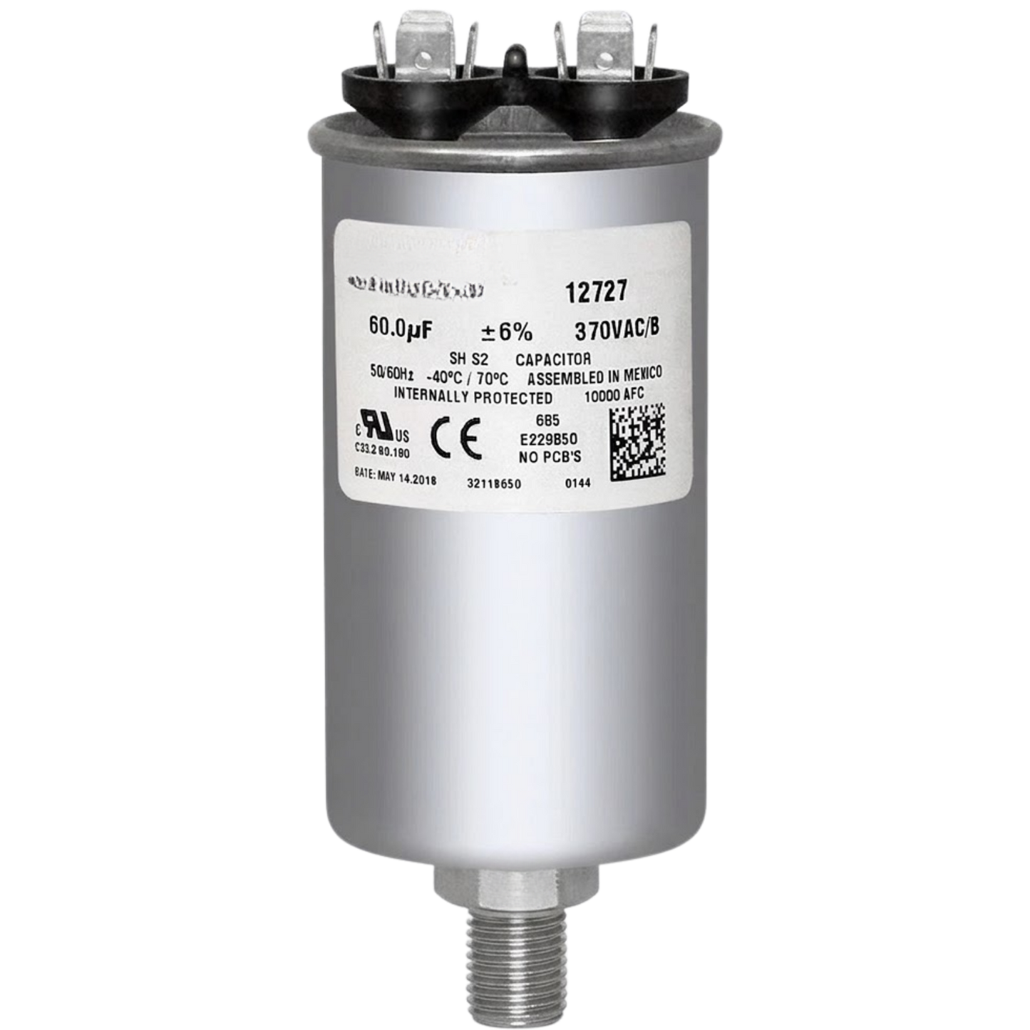 Capacitor De Partida 60uf 370v 63x98mm (fast-on)