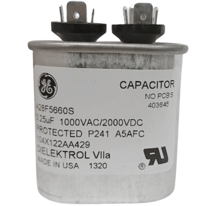 Capacitor De Partida 0,25uF 1000/2000V 32x52mm (Fast-on)