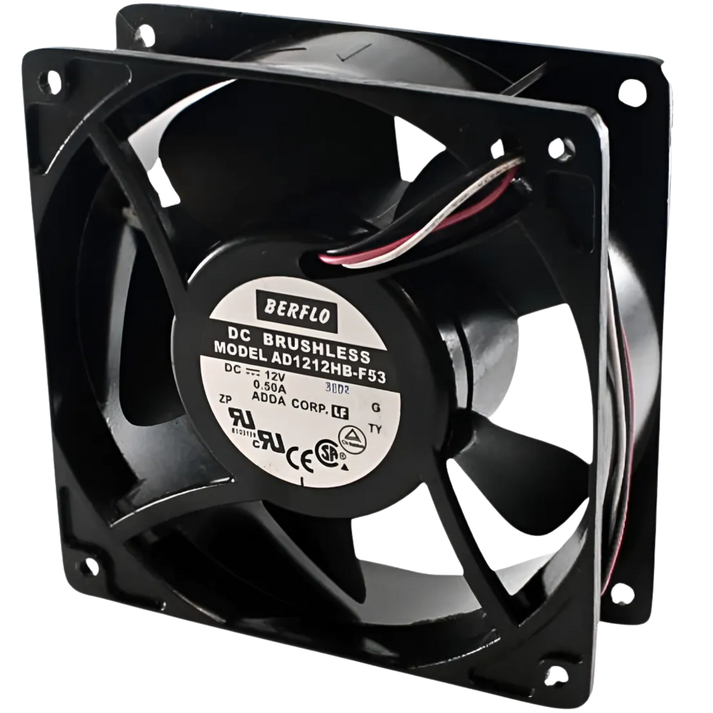Microventilador AD1212HBF-53 12VDC 0,50A 120x120x38mm