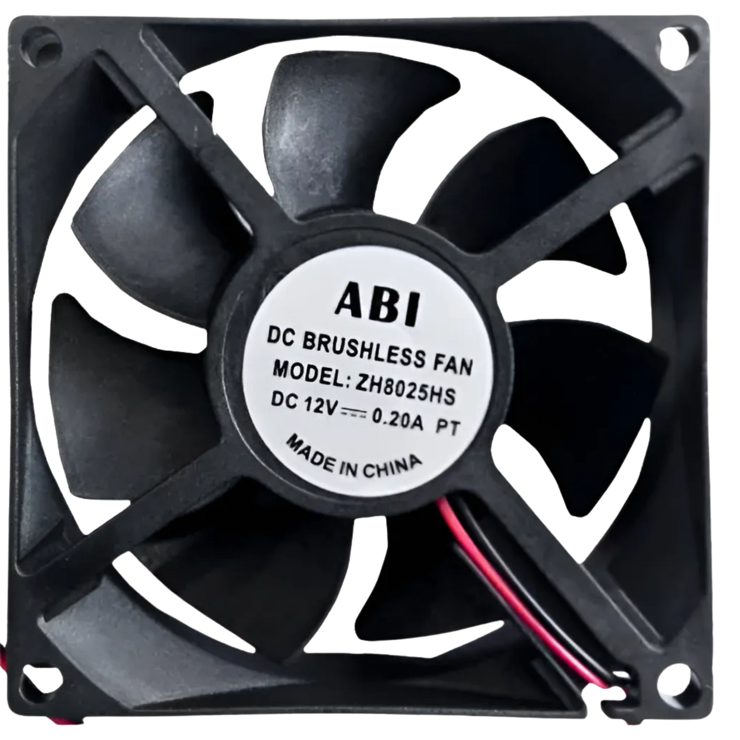 Microventilador ZH8025HS 12VDC 0,20A 80x80x25mm
