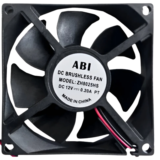Microventilador ZH8025HS 12VDC 0,20A 80x80x25mm