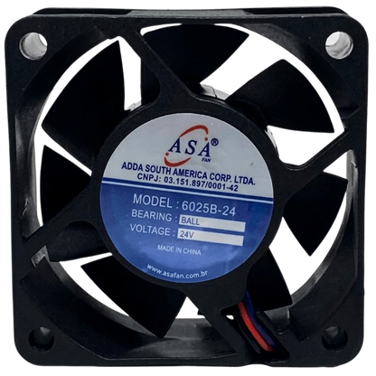 Microventilador 6025B-24 24VDC 0,24A 60x60x25mm