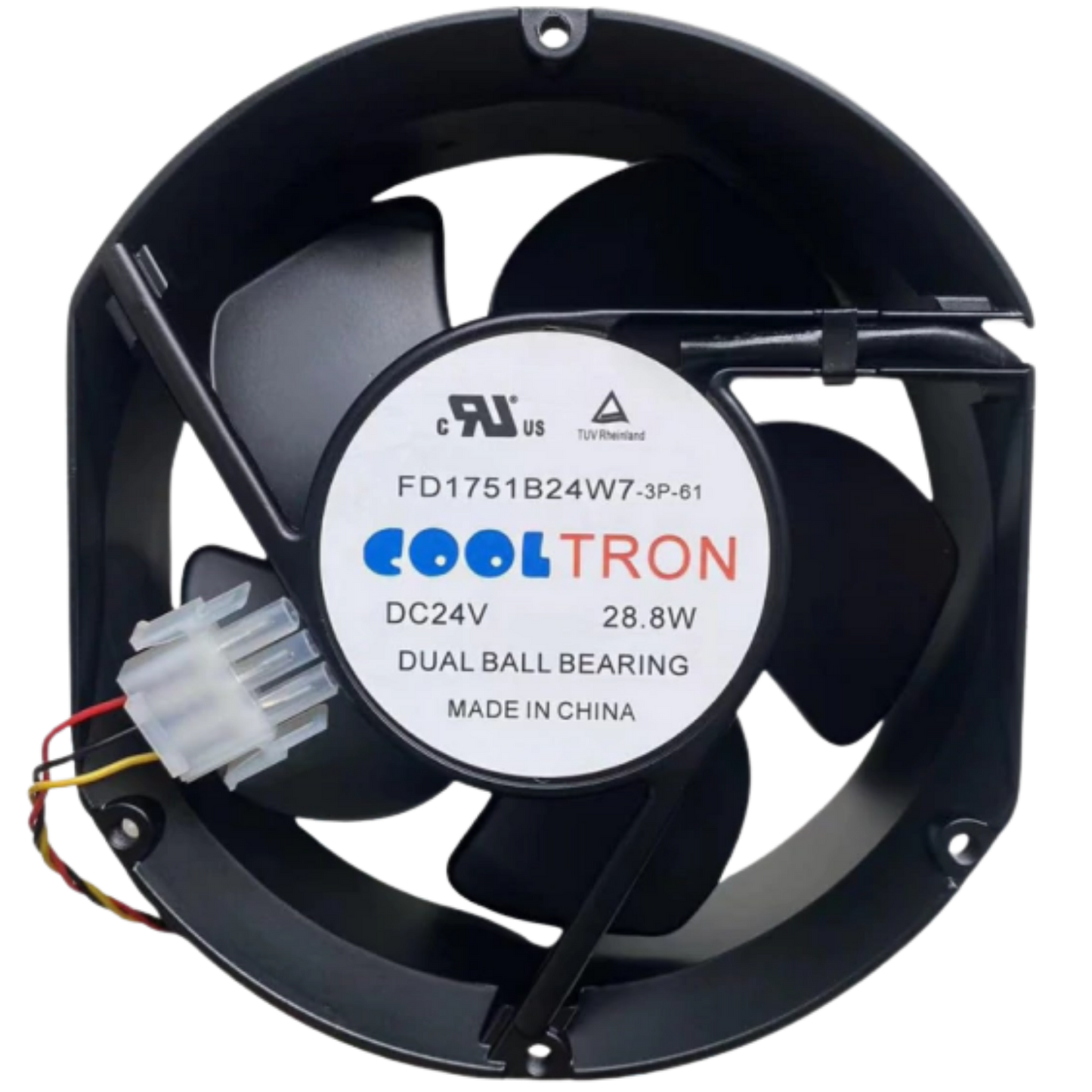 Microventilador FD1751B24W7 24VDC 1,18A 172x150x50mm