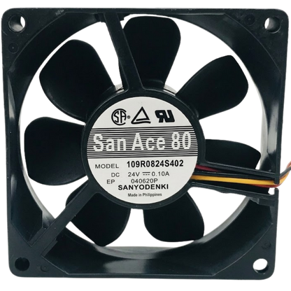 Microventilador 109R0824S402 24VDC 0,10A 80x80x25mm