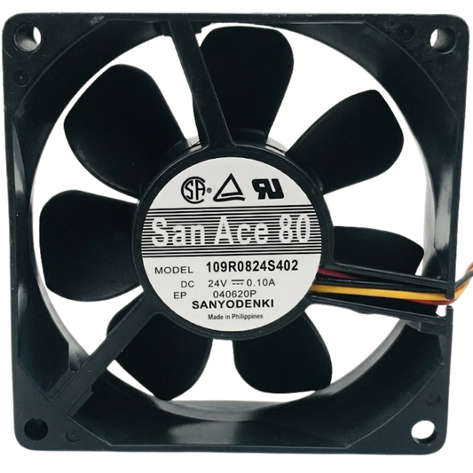 Microventilador 109R0824S402 24VDC 0,10A 80x80x25mm