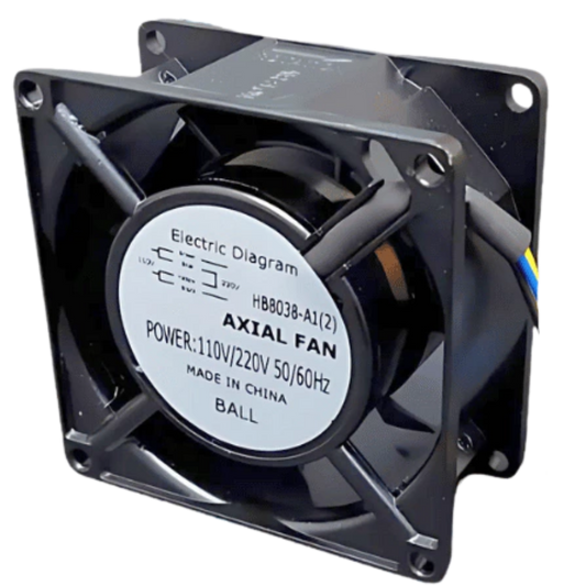 Microventilador Bivolt HB8038-A1(2) 0,10/0,06A 80x80x38mm