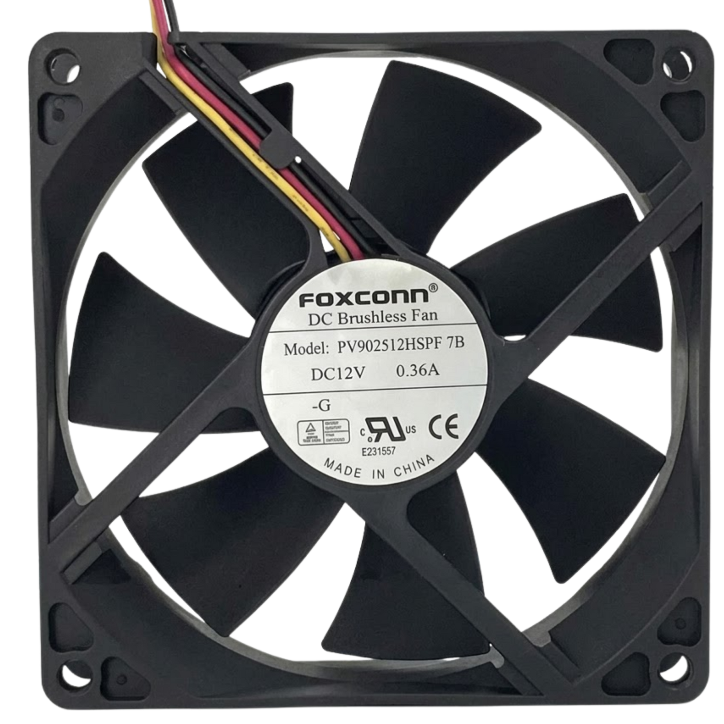 Microventilador PV902512HSPF-7A 12VDC 0.36A 92x92x25mm