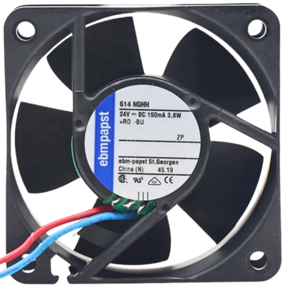 Microventilador 614NGHH 24VDC 0,15A 60x60x25mm