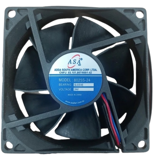 Microventilador 8025S-24 24V 0,13A 80x80x25mm