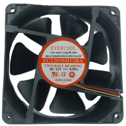 Microventilador EC12038H12BA 12VDC 0.58A 120x120x38mm