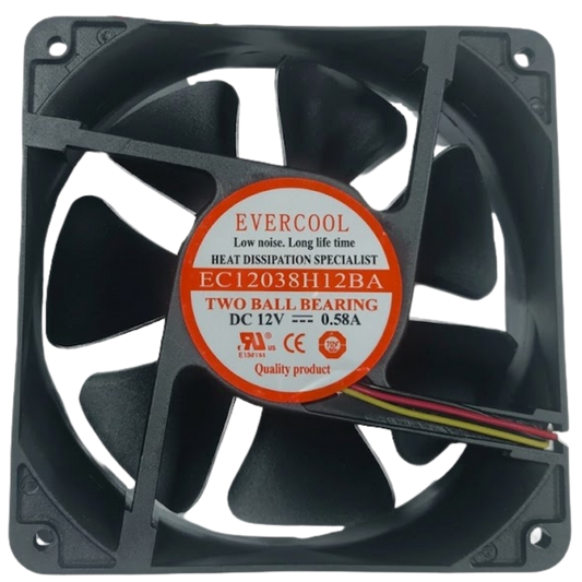 Microventilador EC12038H12BA 12VDC 0.58A 120x120x38mm