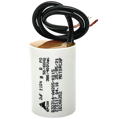 Capacitor De Partida 2uF 380/400V 25x38mm (2Fios)