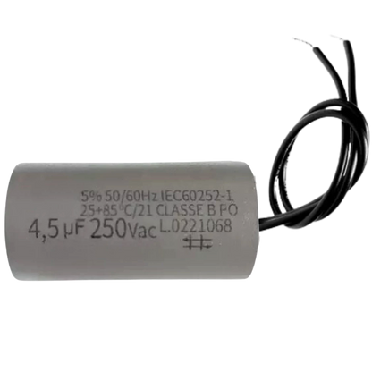 Capacitor De Partida 4,5uF 250V 24x46mm (2Fios)