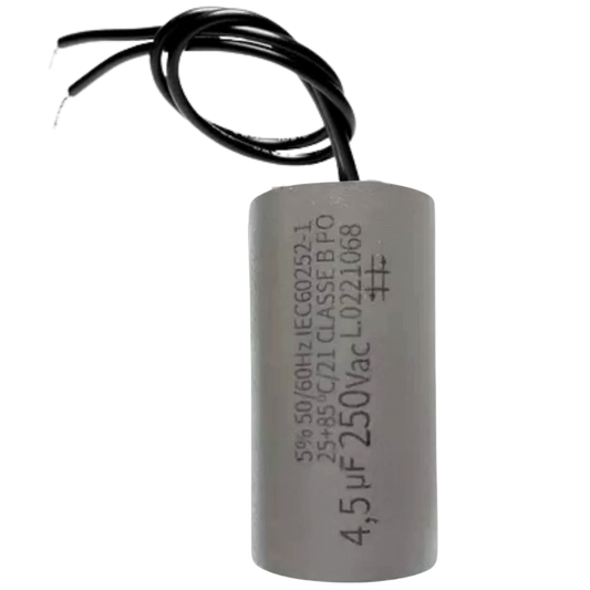 Capacitor De Partida 4,5uF 250V 24x46mm (2Fios)