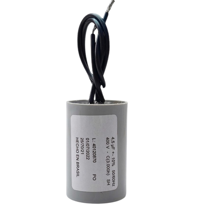 Capacitor De Partida 4,5uF 400V 27x47mm (2Fios)