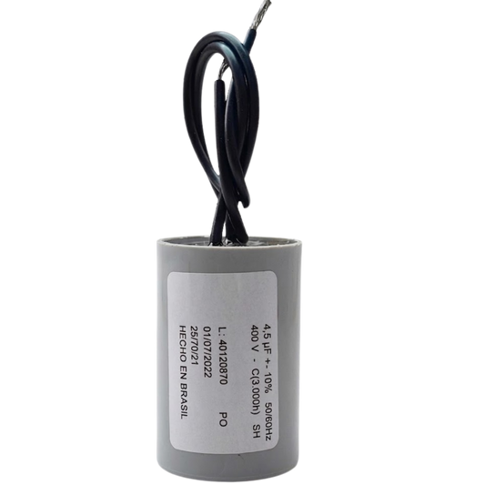 Capacitor De Partida 4,5uF 400V 27x47mm (2Fios)