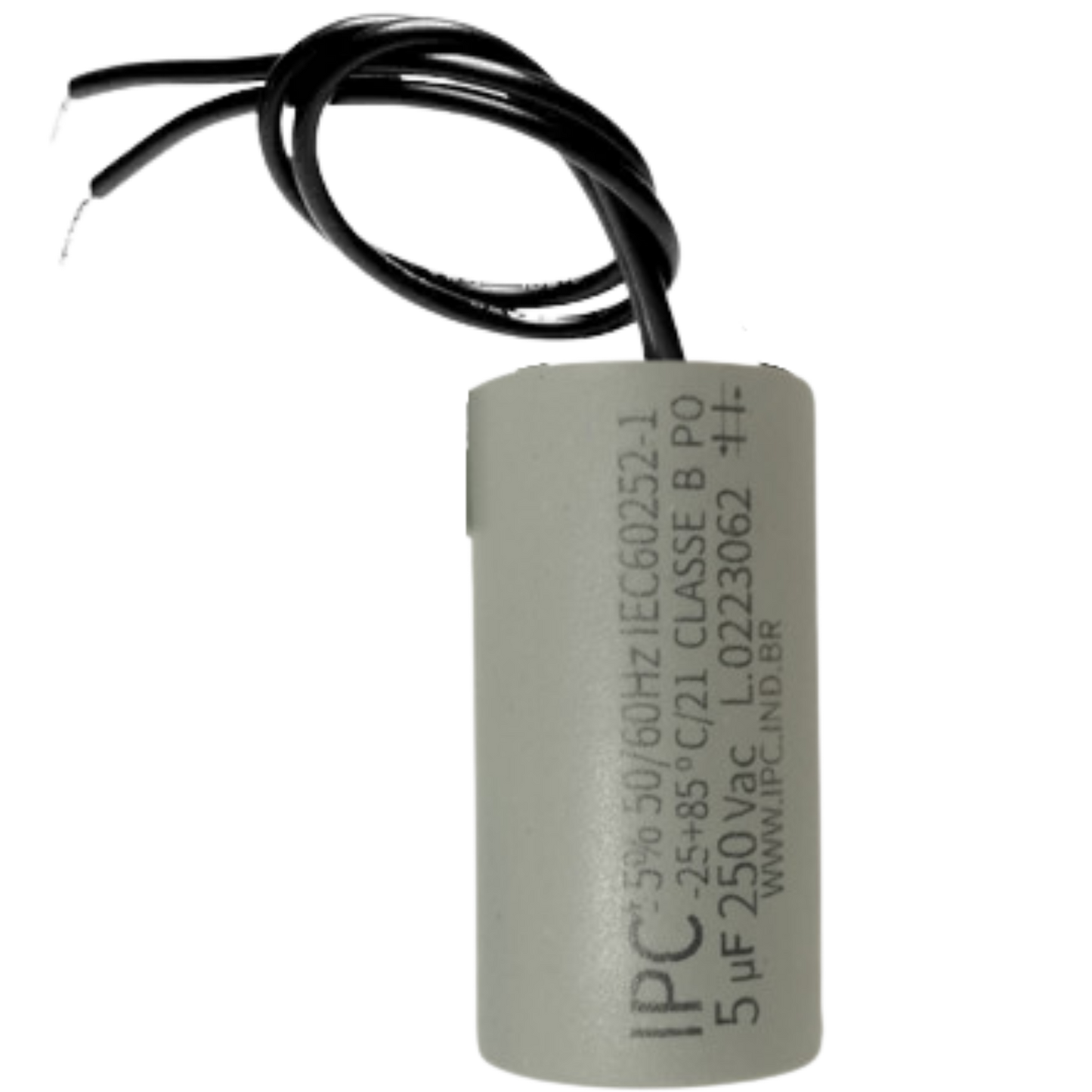 Capacitor De Partida 5uF 250V 25x48mm (2Fios)