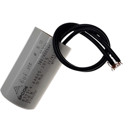 Capacitor De Partida 6uF 400V 27x47mm (2Fios)