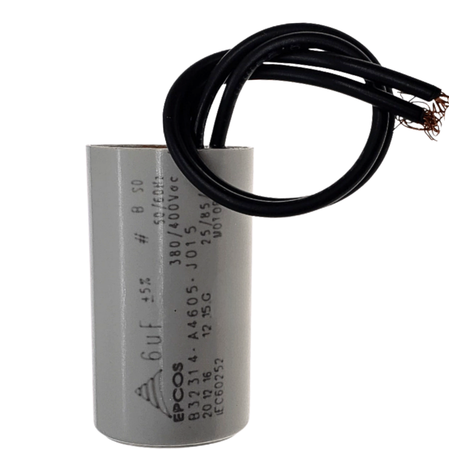Capacitor De Partida 6uF 400V 27x47mm (2Fios)