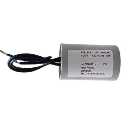 Capacitor De Partida 6,5uF 400V 30x46mm (2Fios)