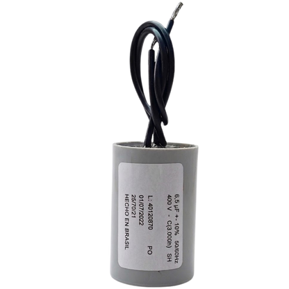 Capacitor De Partida 6,5uF 400V 30x46mm (2Fios)