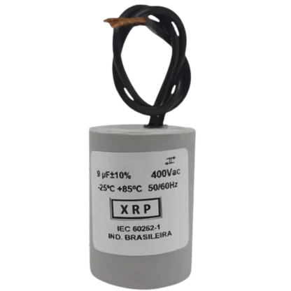 Capacitor De Partida 9uF 400V 33x47mm (2Fios)