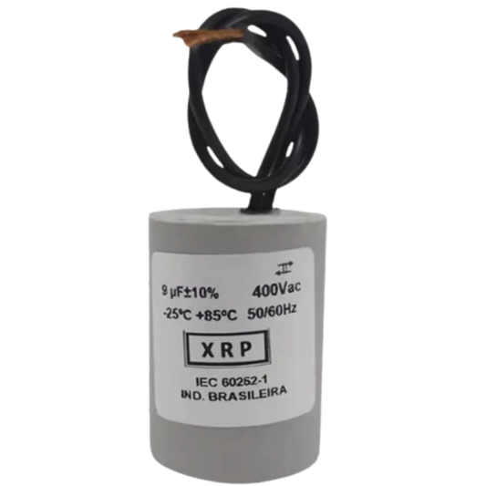 Capacitor De Partida 9uF 400V 33x47mm (2Fios)